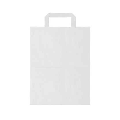 Torba BIAŁA uchwyt płaski - 26x16x33cm