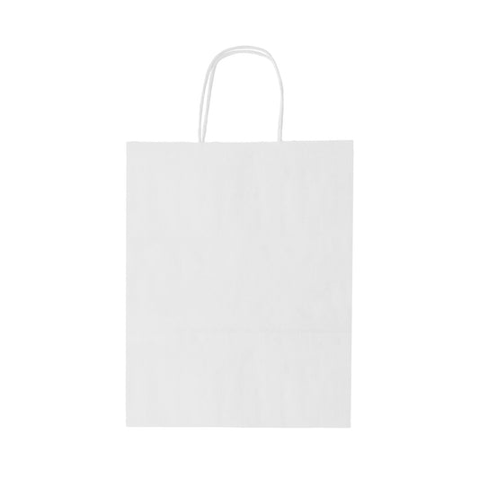 Torba BIAŁA uchwyt skręcany - 25x11x32cm