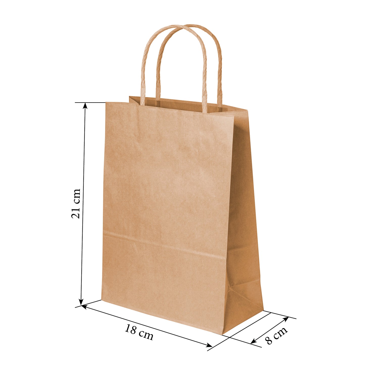 Torba EKO uchwyt skręcany - 18x8x21cm
